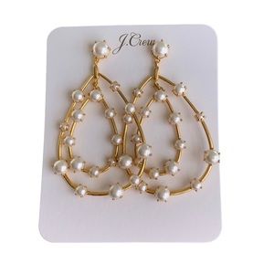J. Crew Oversized pearl teardrop earrings